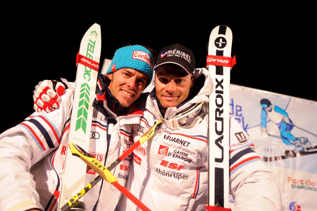 Référence : te12-ch-st-021-127 Theme : TELEMARK Style : BEHIND THE SCENES People : MEN Discipline : SPRINT Racer's name : LAU Philippe,BOUVIER Antoine Place : CHAMONIX (FRA) 2012 Event : FIS TELEMARK WORLD CUP 2012 Copyright : Sindy THOMAS/AGENCE ZOOM